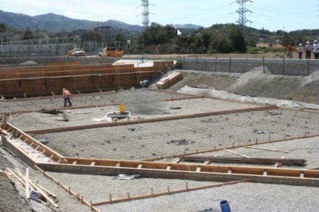 Ignacio Equalization Basin Under Construction  